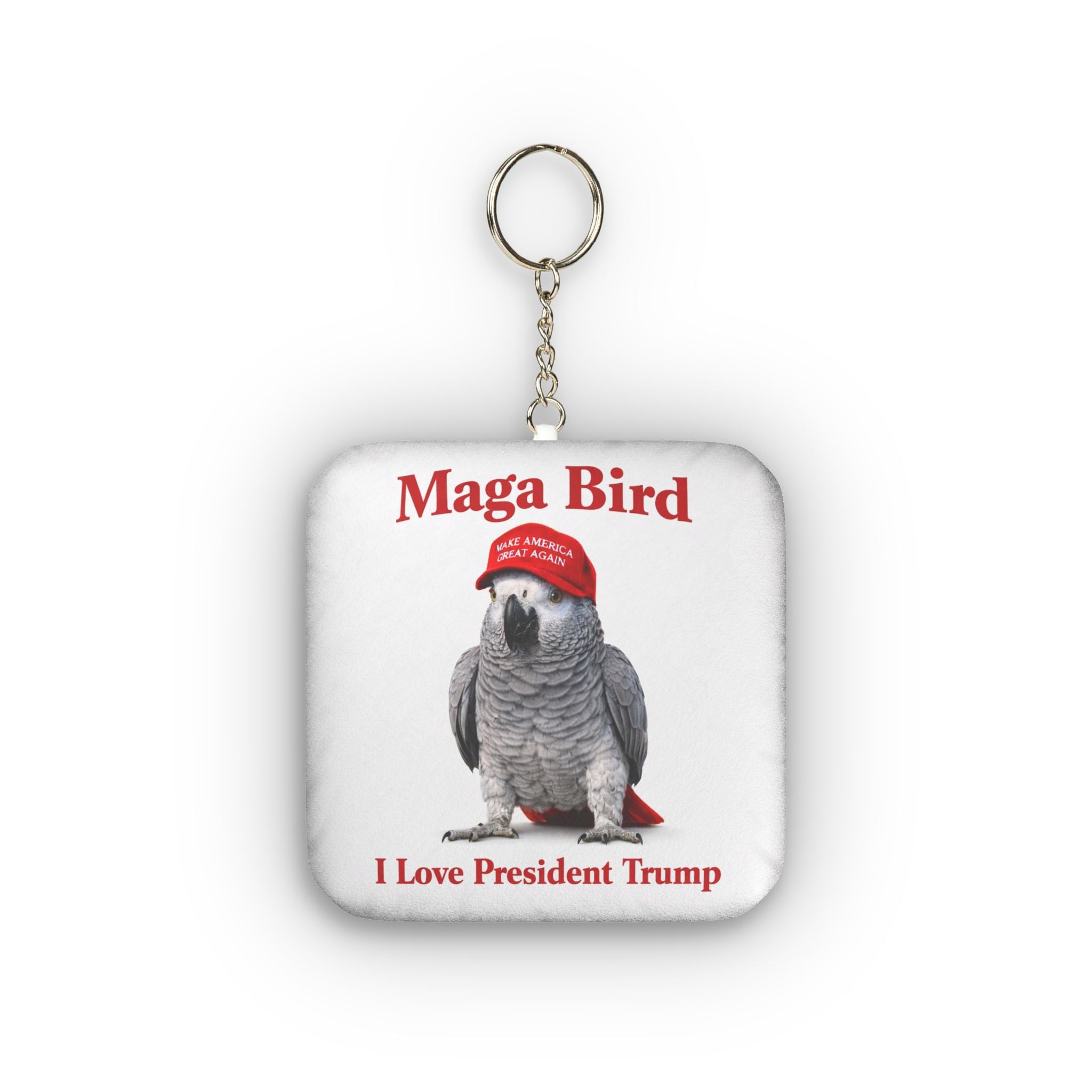 "I Love President Trump" Plush Keychain